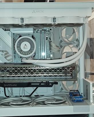 Case pc Nzxt H6 full arctic + Aio 360mm