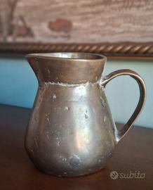 Vaso Boccale Ottone Massiccio Vintage