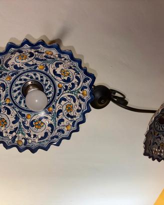 lampadario (bilanciere) autentico di Caltagirone 