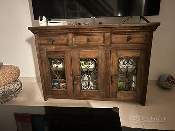 Mobile credenza bassa in legno massello