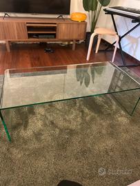 Tavolino da salotto in vetro-design moderno
