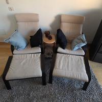 Coppia di Poltrone a Dondolo