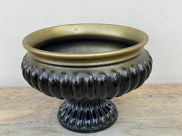 Cachepot / porta vaso nero ed oro