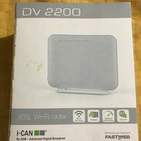 Router Fastweb wifi vdsl modello dv2200