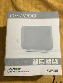 Router Fastweb wifi vdsl modello dv2200