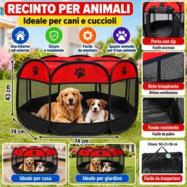 Recinto per animali pieghevole per cani e cucc nuo