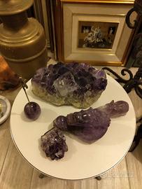 Lotto Ametista naturale: drusa/geode scultura ecc