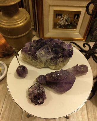 Lotto Ametista naturale: drusa/geode scultura 2 kg
