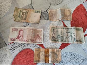 lotto banconote vintage straniere e italiane 