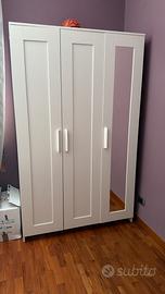 Armadio bianco ikea Brimnes