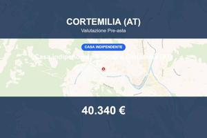 Immobile in asta di 152 m² con box auto a Cortemil