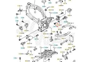 Maniglia posteriore Sx Kawasaki Ninja Zx-6R 460751