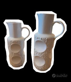 Coppia caraffe ceramica vintage