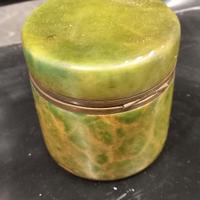 Barattolo in onice verde