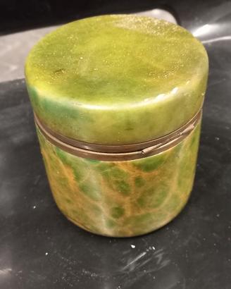 Barattolo in onice verde