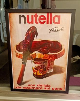 poster vintage anni 70 con cornice 