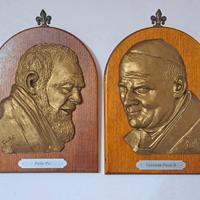 2 Quadri Padre Pio e Giovanni Paolo II