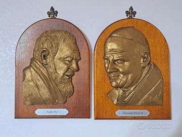 2 Quadri Padre Pio e Giovanni Paolo II