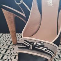 Sandali Posh in raso e sughero, tg 38