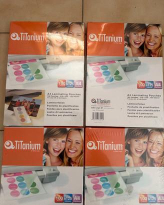 4 Confezioni Pouches Plastificazione A4 125 Micron