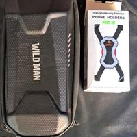 custodia rigida WILDMAN+porta telefono monopattino