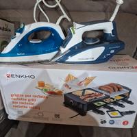 Ferro da stiro, griglia elettrica, gasatore d'acqu