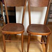 Coppia Sedie vintage bistrot provenzale anni '30