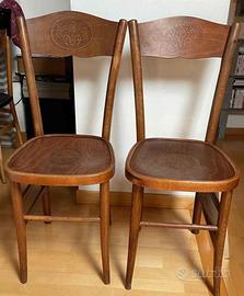 2 Sedie vintage bistrot provenzale anni '30
