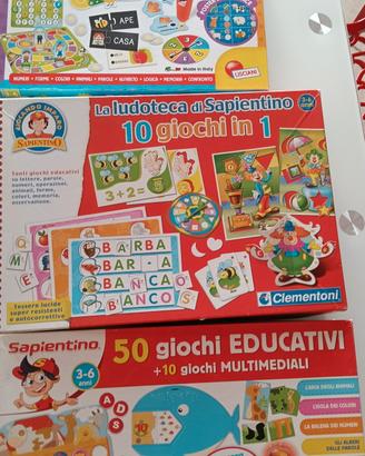 lotto 3 giochi educativi 3-6 anni