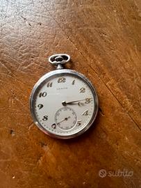 Orologio in argento da taschino Zenith