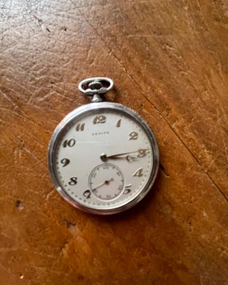 Orologio in argento da taschino Zenith