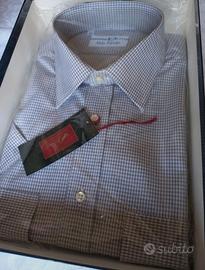 Camicia uomo manica corta a quadretti 