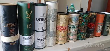 10 cilindretti rum whisky 
