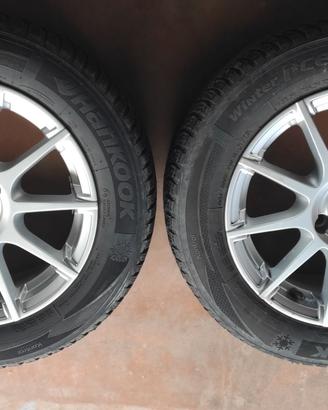 4 Cerchi in lega+gomme da neve usate 185/65R15 88T