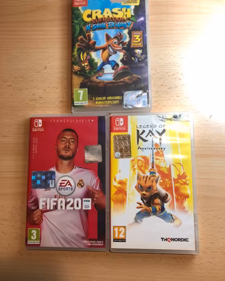 lotto 3 giochi nintendo switch