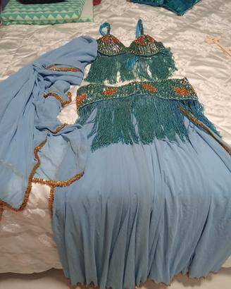 abito danza del ventre con cinte