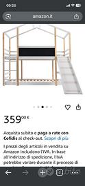 letto Montessori con scivolo