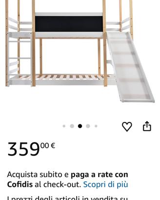 letto Montessori con scivolo