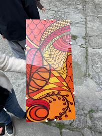 Lampade da parete applique con vetro colorato
