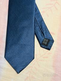 Cravatta 100% Seta blu