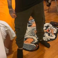 Pantaloni Bershka S  Verde militare
