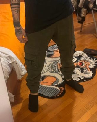 Pantaloni Bershka S  Verde militare