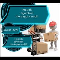 Traslochi/sgombero/montaggio e smontaggio mobili