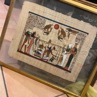 Papiro egizio dipinto a mano