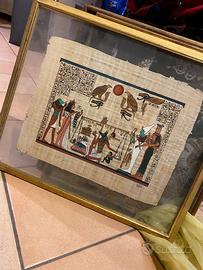 Papiro egizio dipinto a mano