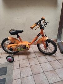 Bici bimbo/ bimba 14" con casco e rotelle