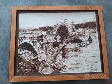 Disegni a china con cornice