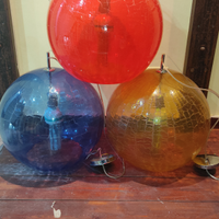 Lampadari globo in vetro crachè