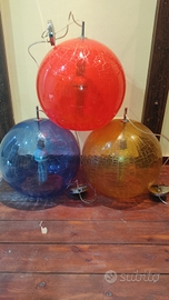 Lampadari globo in vetro crachè