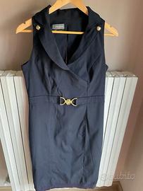 Vestito donna blu smanicato CAMOMILLA